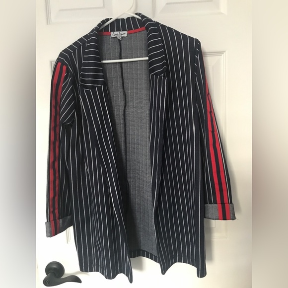 Crave Fame Striped Blazer Jacket Size XL - Picture 3 of 5